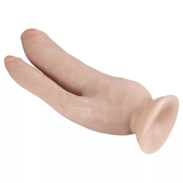 Dr. Skin 8 - Suction Cup Double Dildo (Natural)