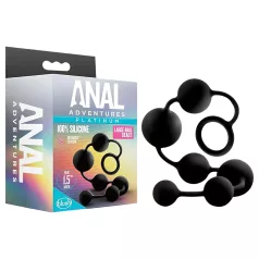 Anal Adventures L – Beaded Black Anal Dildo