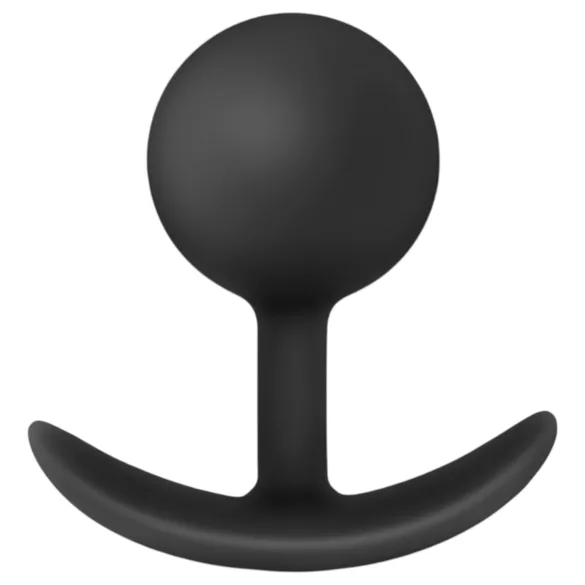 Anal Adventures Platinum - Black Anal Plug