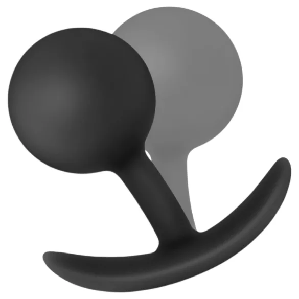 Anal Adventures Platinum - Black Anal Plug