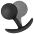Anal Adventures Platinum - Black Anal Plug