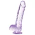 Blush Naturally Yours - crystal dildo (purple)
