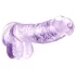 Blush Naturally Yours - crystal dildo (purple)