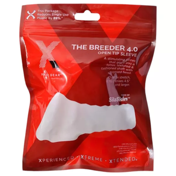 Perfect Fit Breeder - Open Penis Sleeve (4") - White
