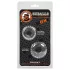 OXBALLS - Ribbed Penis Ring Set (Clear)