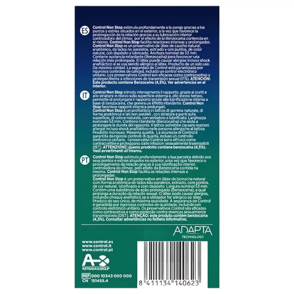 Control - Ribbed Delay Effect Condoms (12 pcs)