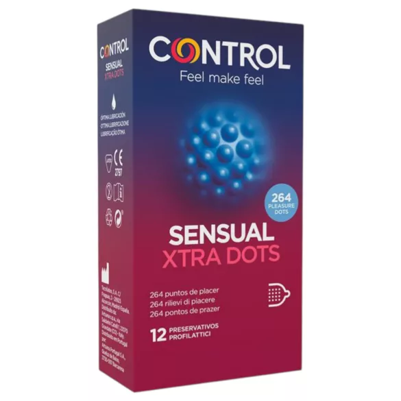 Control - Extra Dotted Condoms (12 Pack)