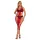 Subblime 952327 - cross-strap fishnet dress (red) - S-L