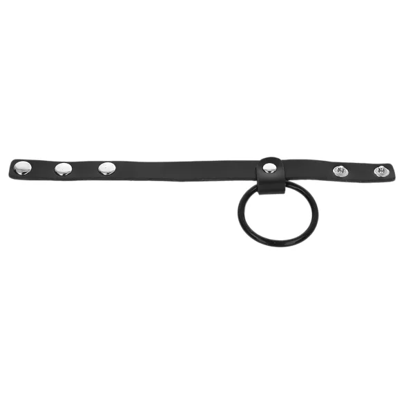 Kink - Faux Leather Penis Ring (Black)