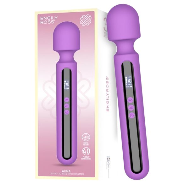 Engily Ross Aura - Rechargeable Digital Purple Massager Vibrator