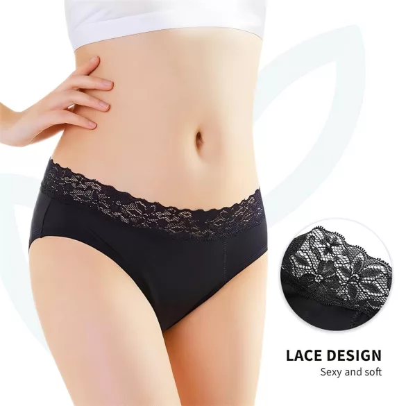 Adalet Natura Super - Period Panties (Black) - M