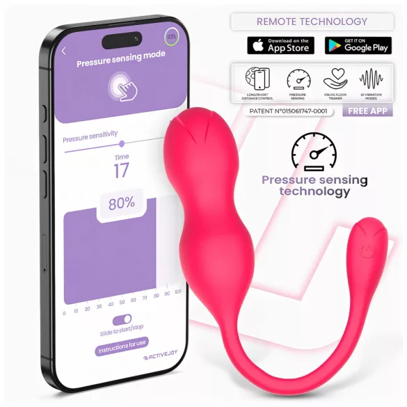 INTOYOU Kyra Pelvic - App-controlled vibrating Kegel ball (pink)