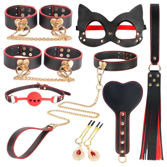 INTOYOU - Advanced BDSM Set - 8 Pieces (Black)