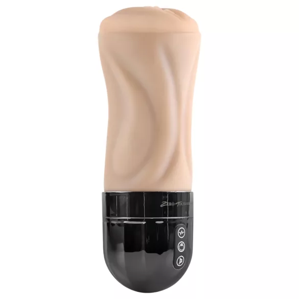 Zero Tolerance Tight Lipped - Suction Vibrating Stroker (Natural)