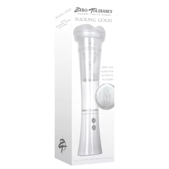 Zero Tolerance - Rechargeable Vibrating-Suction Masturbator (Clear)