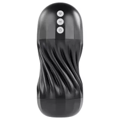   Playboy Solo Stroker - Rechargeable Suction Masturbator (Black)