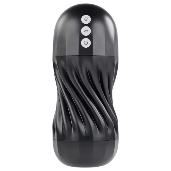 Playboy Solo Stroker - Rechargeable Suction Masturbator (Black)