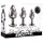 Evolved Black Gem - metal anal plug set with black gemstone (silver)
