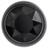 Evolved Black Gem - metal anal plug set with black gemstone (silver)