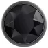 Evolved Black Gem - metal anal plug set with black gemstone (silver)