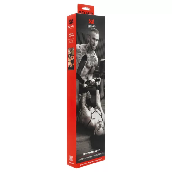 Sei Mio - Spreader Bar with Cuffs (Black)