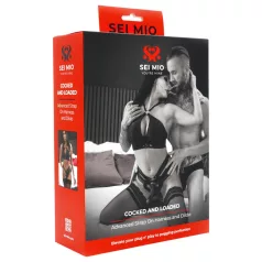 Sei Mio - Strap-On Dildo with Harness - 15 cm (Black)