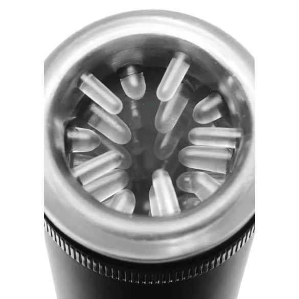 Master-Bot - Soft Spiked Masturbator with Up-Down Motion (Black)