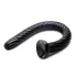 Suction Cup Spiral Anal Snake 18" - Black Anal Dildo