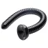 HOSED Ribbed Hose 19 - Black Suction Cup Anal Dildo
