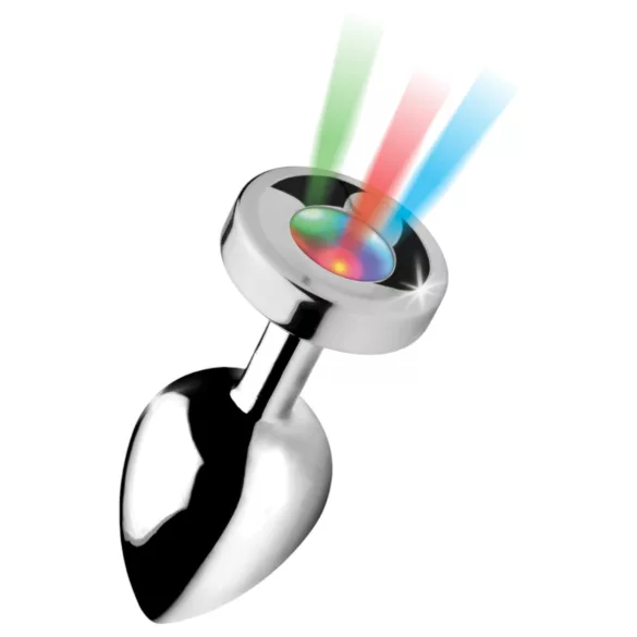 Booty Sparks - Illuminating Anal Plug - Large (Silver)