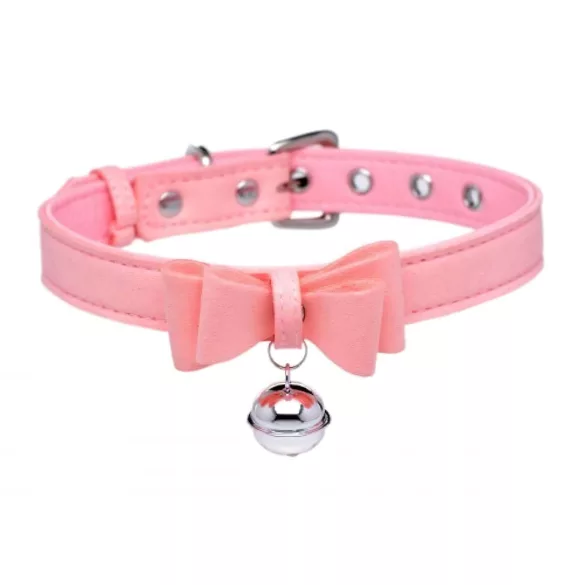 Master Series Golden Kitty - Bow Collar with Bell (Pink)