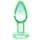 Booty Sparks Glow in the Dark L - glass butt plug (clear)