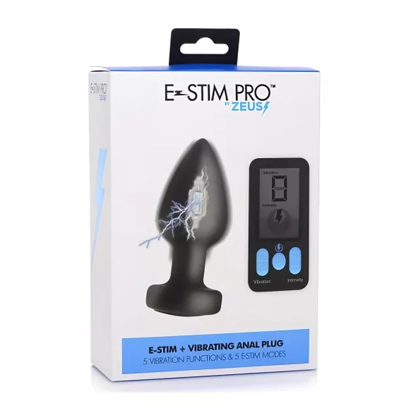 XR Brands - Zeus - wireless e-stim anal vibrator (black)