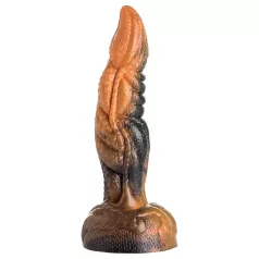   Creature Cocks Ravager - Textured Silicone Dildo - 8" (Orange)