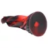 Creature Cocks Hell Kiss - twisted silicone dildo - 19 cm (red)