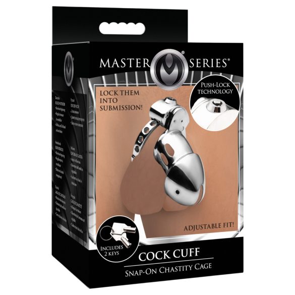 XR Brands - Silver Male Chastity Cage