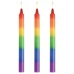 XR Brands - BDSM body candle - rainbow (3 pcs)