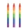 XR Brands - BDSM body candle - rainbow (3 pcs)