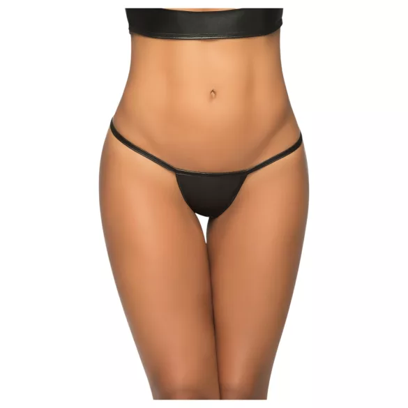 Mapalé - Shiny Micro Thong (Black) - M/L