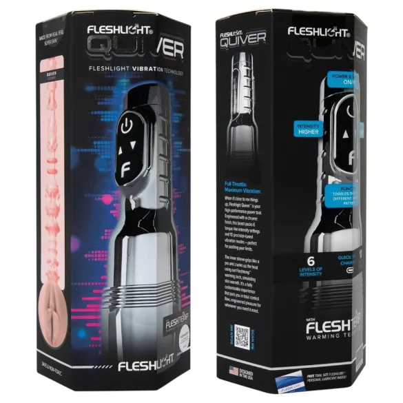 Fleshlight Quiver - vibrating and warming masturbator (vagina)