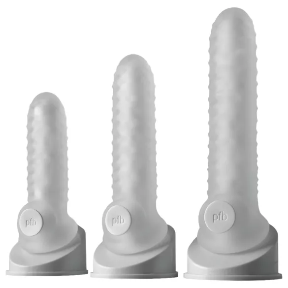 Perfect Fit - Fat Boy Chequer Box - Penis Sleeve (17 cm, White)