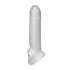 Perfect Fit - Fat Boy Micro Ribbed - penis sleeve (17 cm, white)