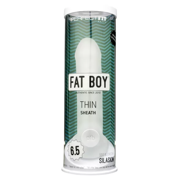 Perfect Fit - Fat Boy Thin - penis sheath (17 cm, white)