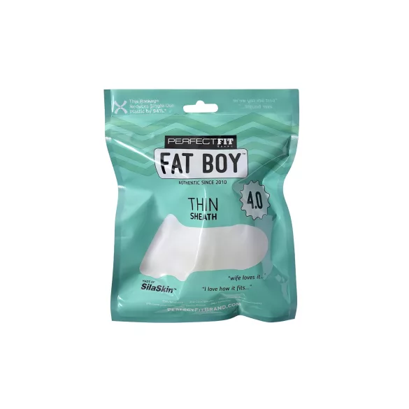 Perfect Fit - Fat Boy Thin - penis sleeve (10 cm, white)