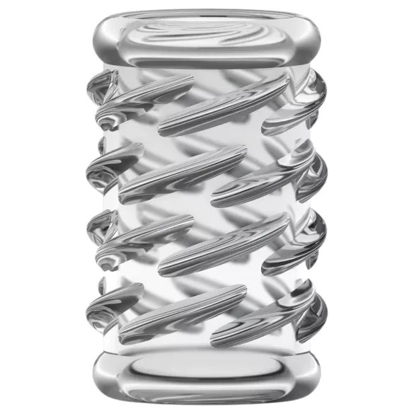 Stay Hard - Patterned Penis Sleeve (Transparent)