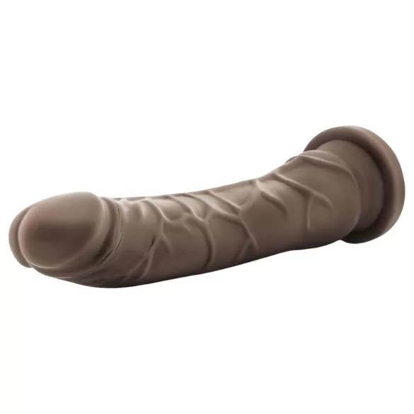 Dr. Skin 8.5 - lifelike dildo with suction cup (brown, 20.5 cm)