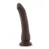 Dr. Skin 8.5 - lifelike dildo with suction cup (brown, 20.5 cm)