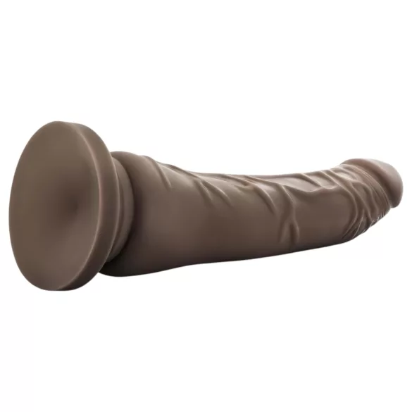 Dr. Skin 8.5 - lifelike dildo with suction cup (brown, 20.5 cm)