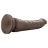 Dr. Skin 8.5 - lifelike dildo with suction cup (brown, 20.5 cm)