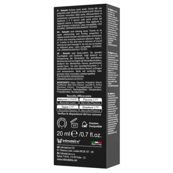 Intimateline RelaxAn - anal relaxing spray (20 ml)